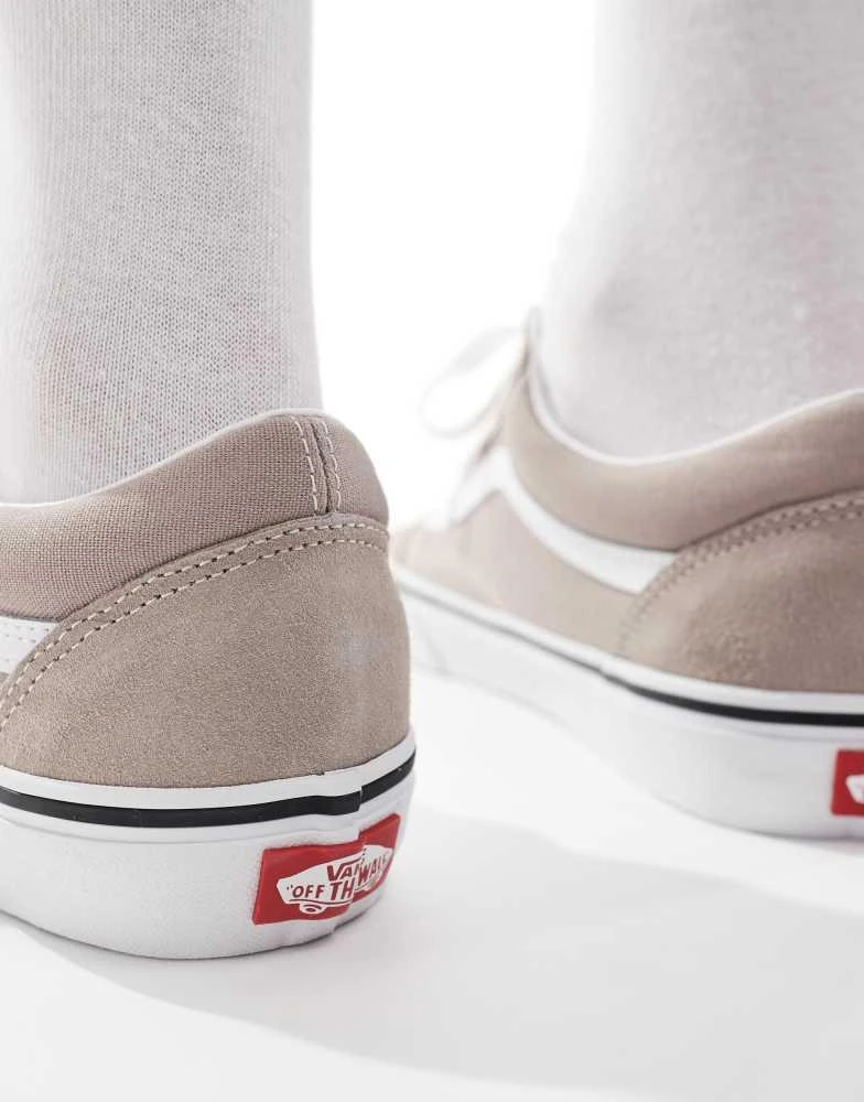 Vans Vans old skool trainers in light grey 3