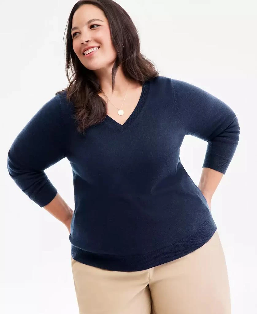 Charter Club Women
s V-Neck Long-Sleeve Sweater, Macy
s Exclusive