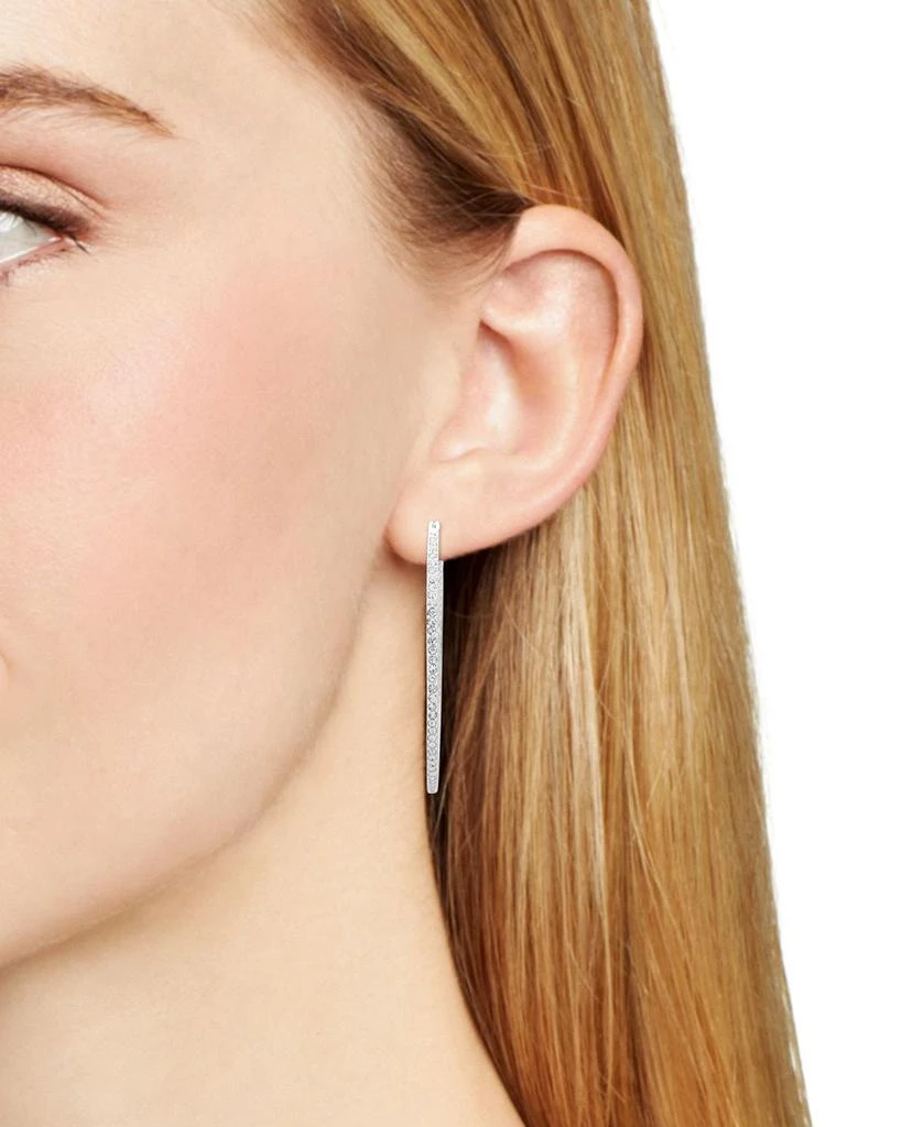 Ralph Lauren Lauren Pavé Inside-Out Hoop Earrings 2