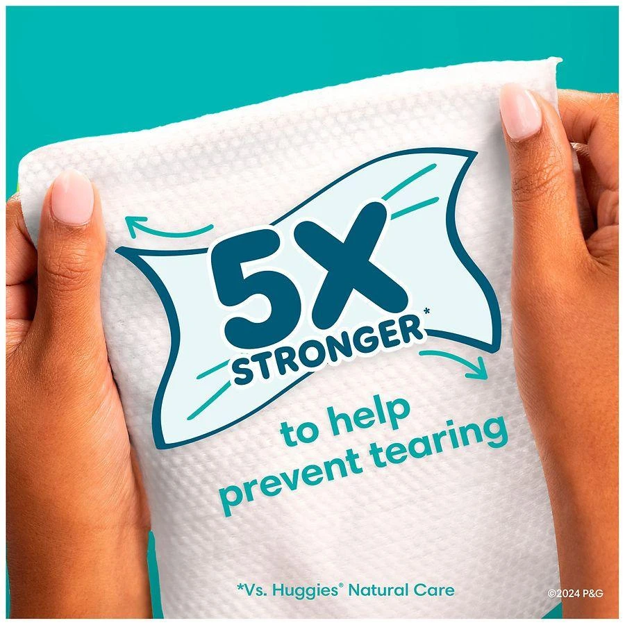 Pampers Free & Gentle Baby Wipes, 99% Water, Hypoallergenic, 100% Plant Based Unscented, 52 2