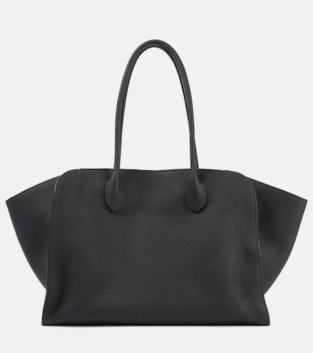 The Row Henri bag brown in grained leather - Tote Bags