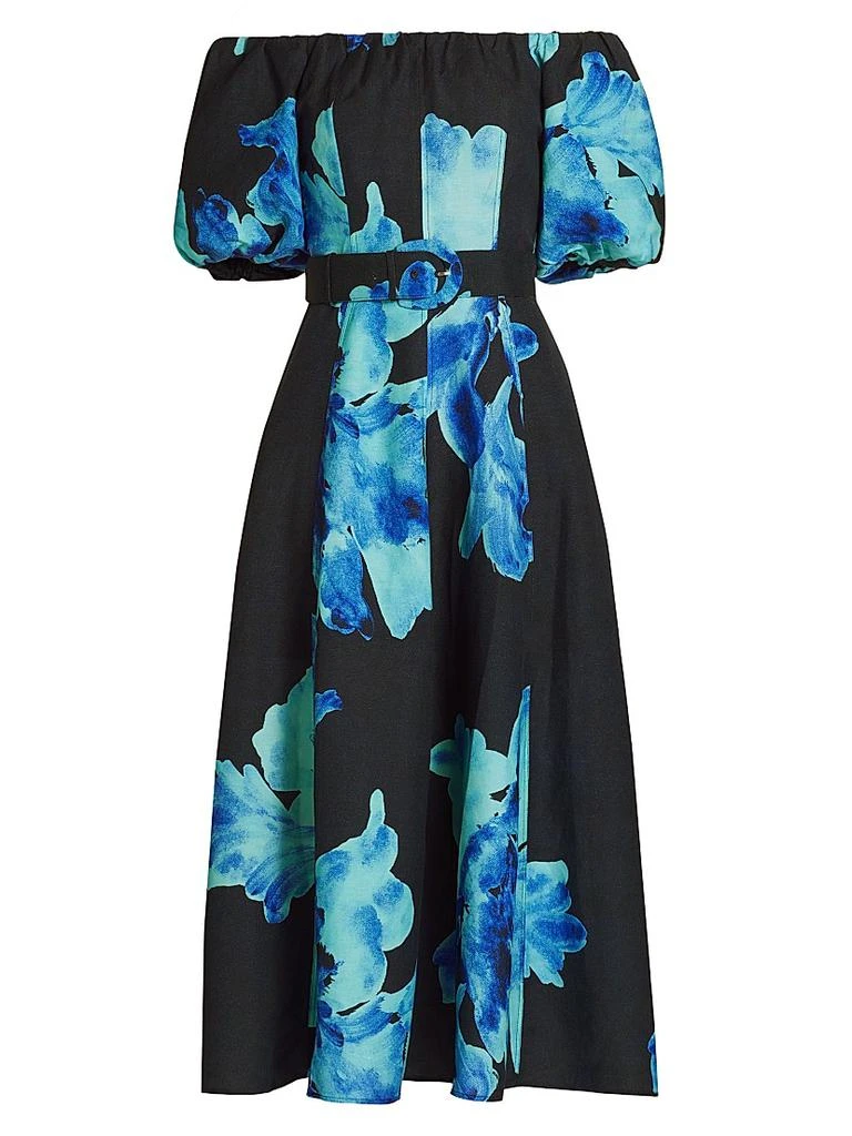 saks off fifth midi dress Bailey Off-The-Shoulder Midi Dress