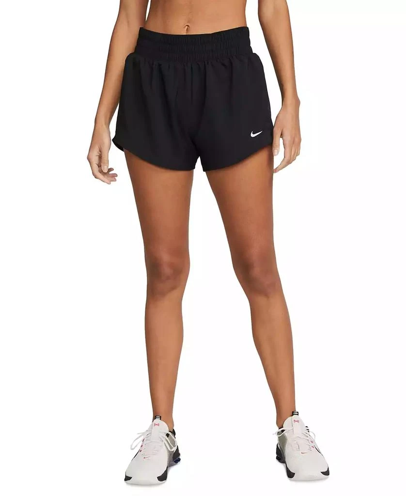 Nike Women's One Dri-FIT Mid-Rise Brief-Lined Shorts 3