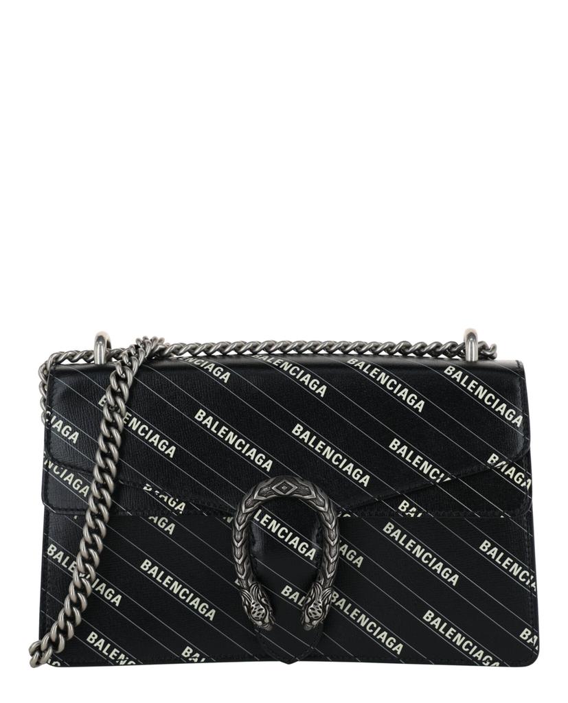 Gucci X Balenciaga Logo Print Dionysus Shoulder Bag
