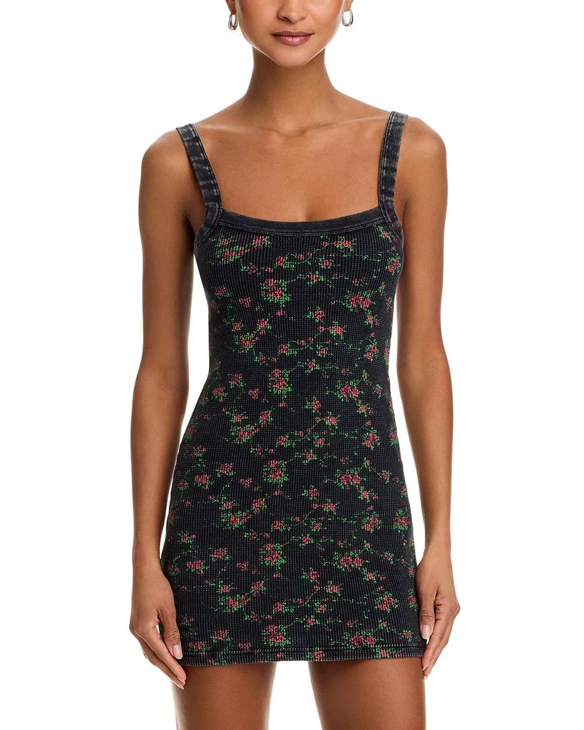 Alexander Wang Alexander Wang Floral Waffle Cami Dress 1