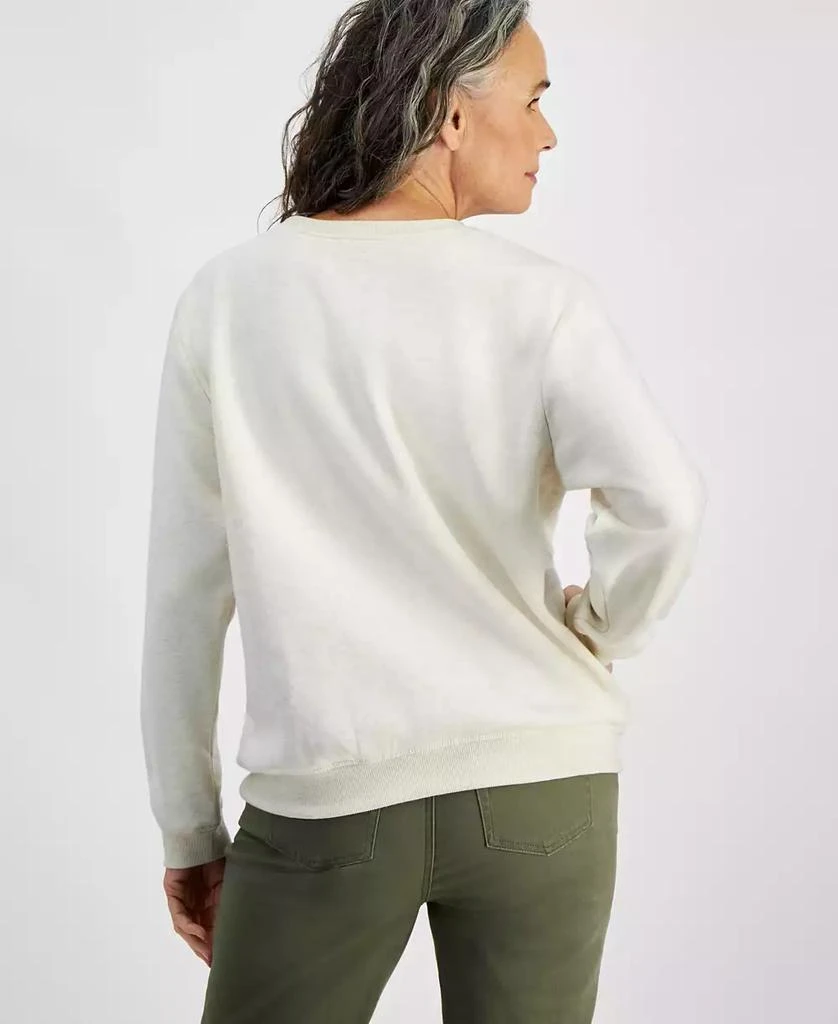 Style & Co Women's Long-Sleeve Crewneck Sweatshirt, Created for Macy's 2