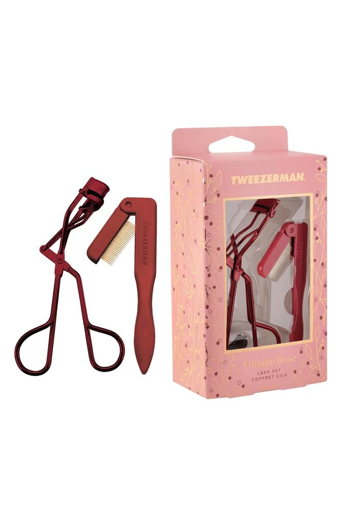 Tweezerman Vintage Rose Lash Set $30 Value
