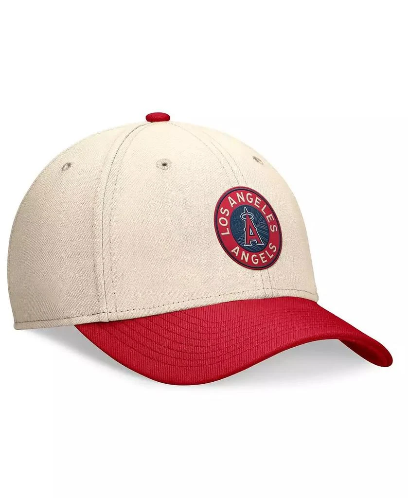 NIKE Men's Cream/Red Los Angeles Angels 2024 City Connect Swoosh Flex Hat 4
