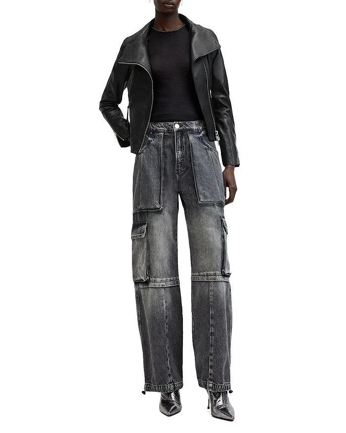 ALL SAINTS Ellis Leather Biker Jacket 2