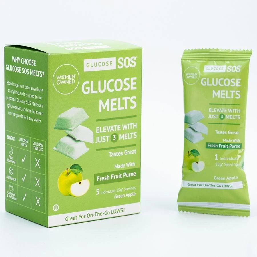 Glucose SOS Oral Melts Green Apple 7
