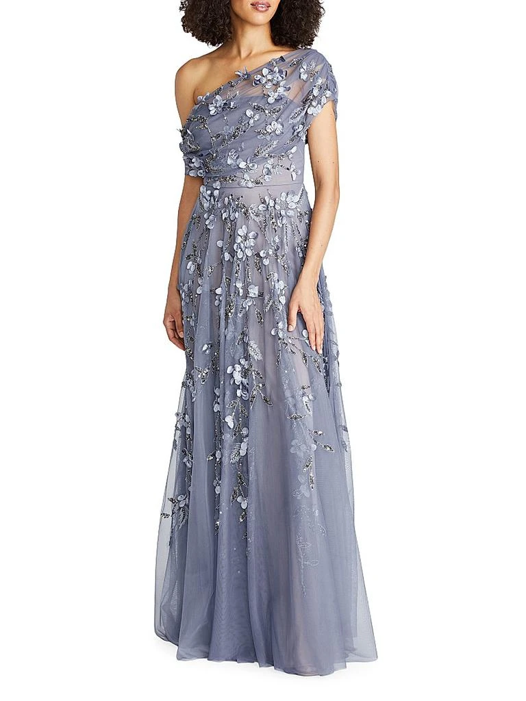 Theia Fiorella Draped Petal Gown 2