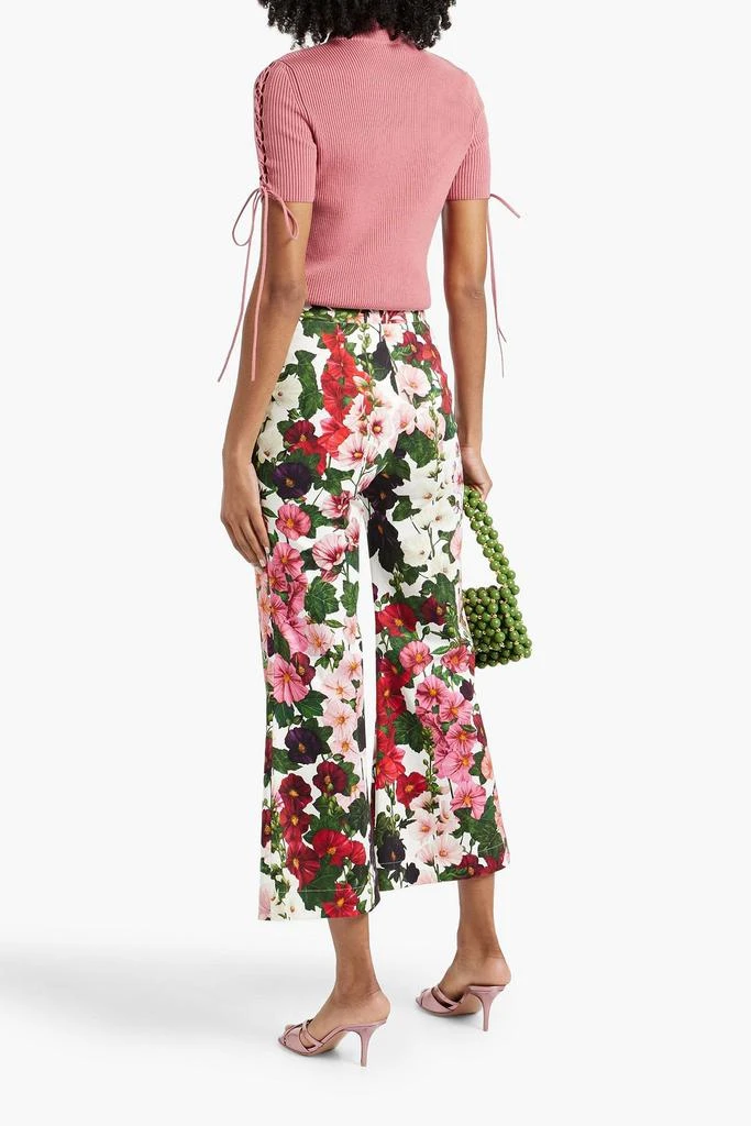 Oscar de la Renta Ribbed wool-blend top 3