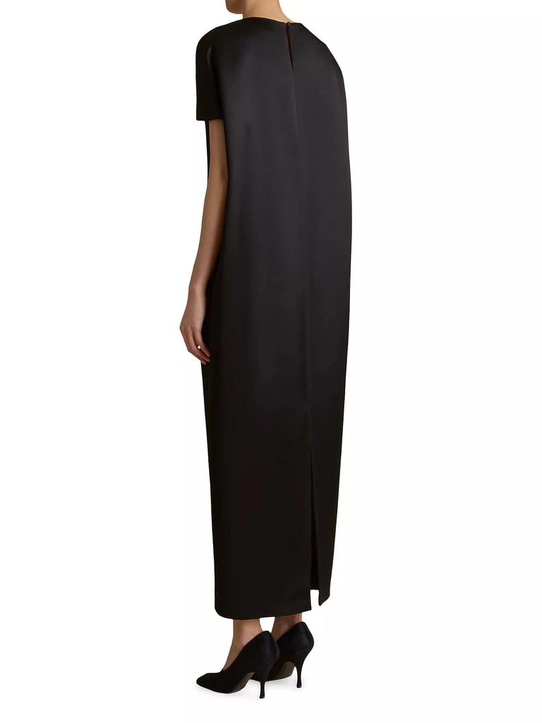 Khaite Webster Satin Shift Dress 5