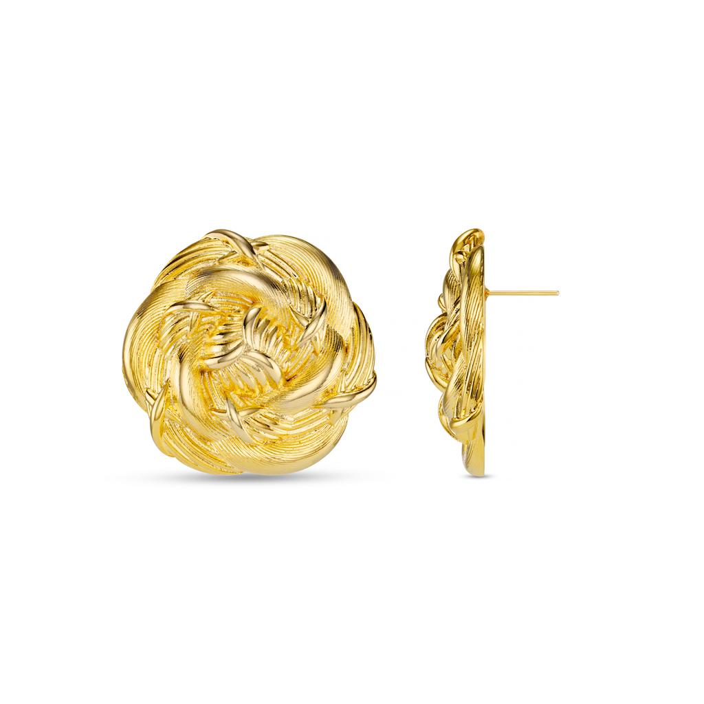 Orelia London Oversized Statement Rosette Stud Earrings