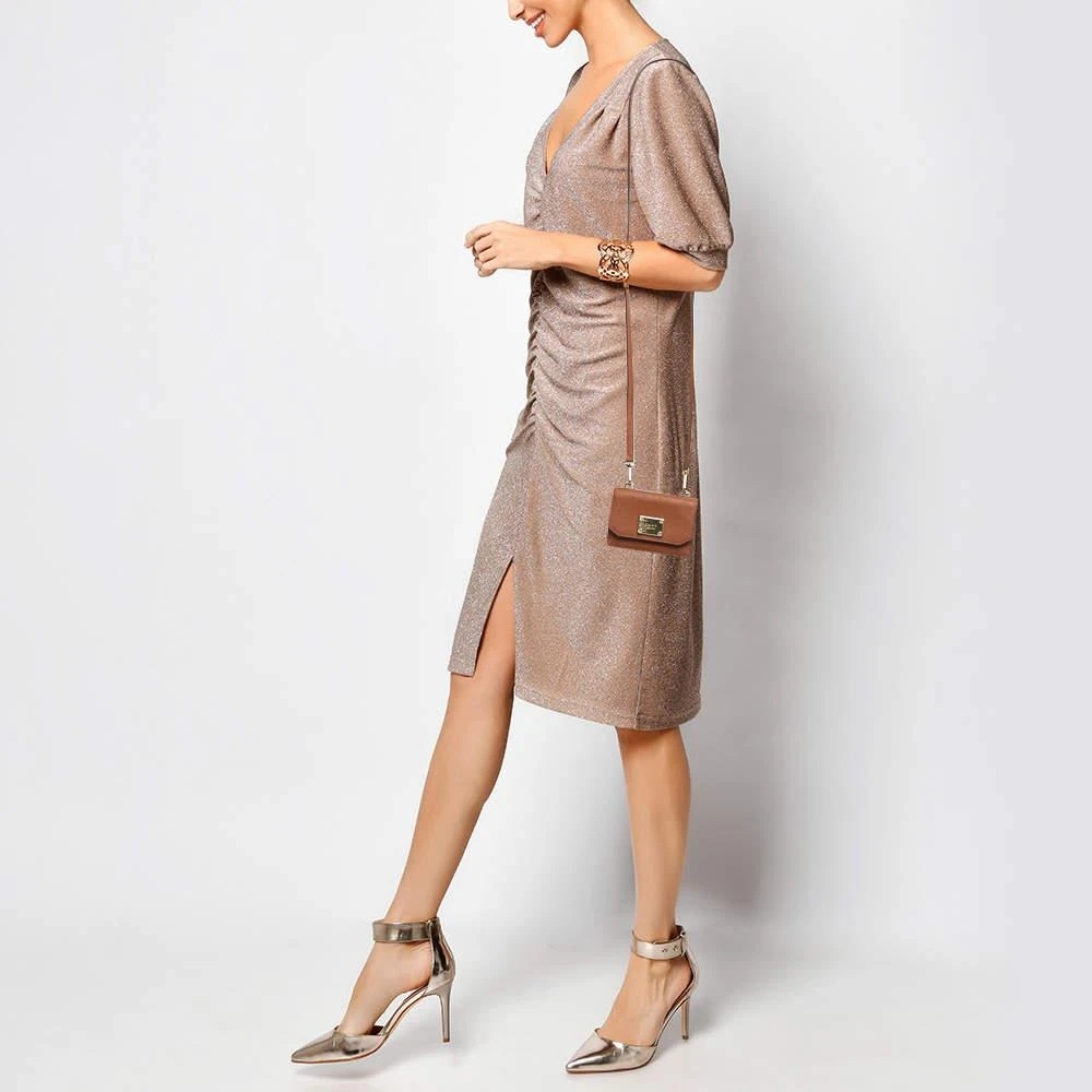 DKNY DKNY Brown Leather XS Crossbody Bag 2