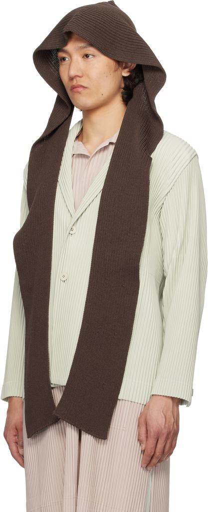 Homme Plissé Issey Miyake Brown Beanie Scarf - Hats - Free