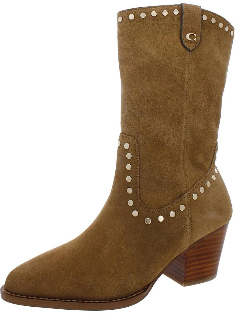 COACH Womens Suede n Ankle Boots 1