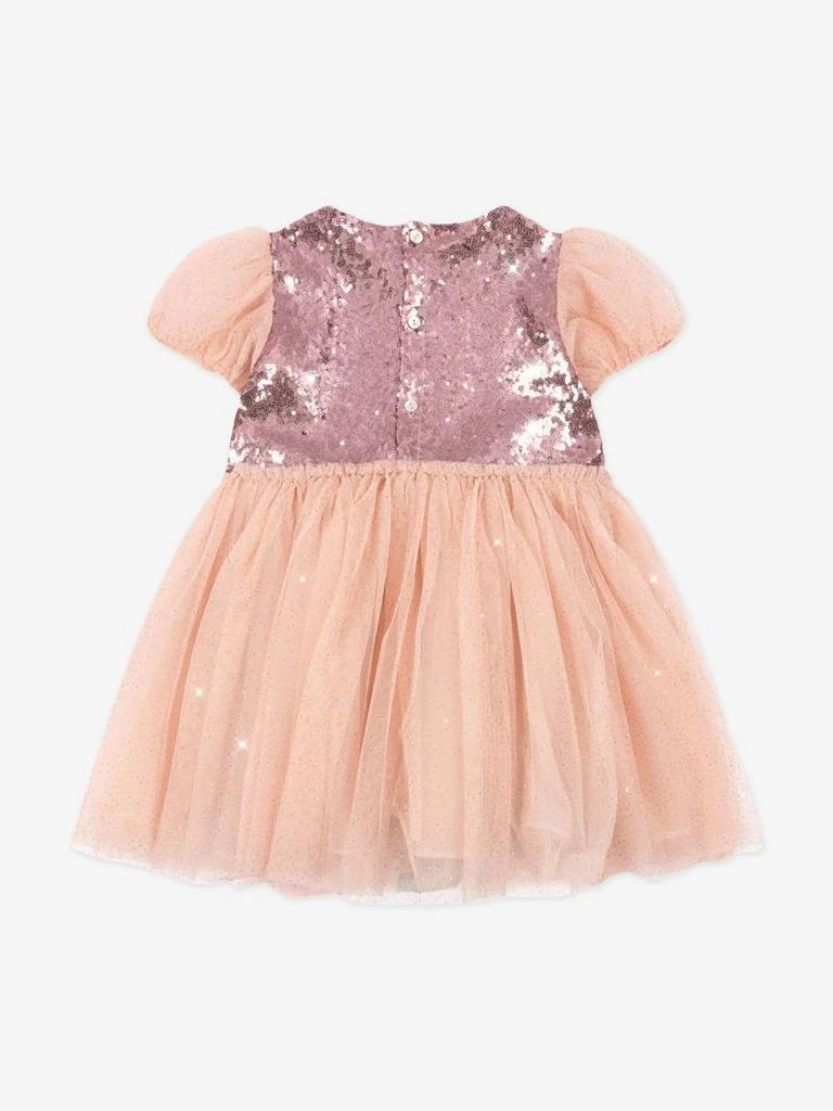 Konges Slojd Girls Odette Rainbow Dress in Pink 2