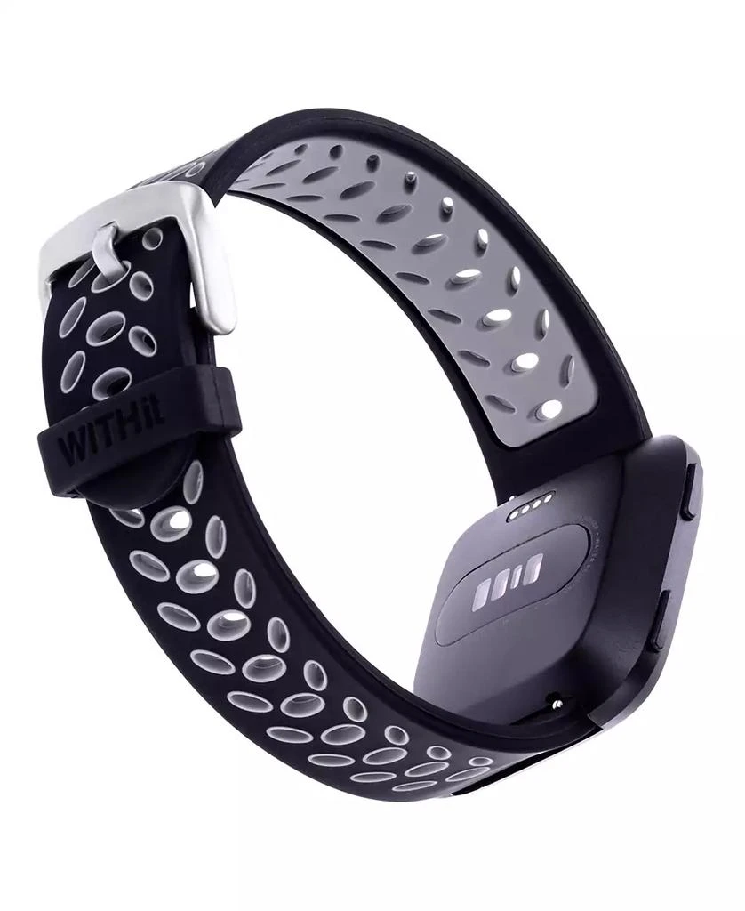 WITHit Stainless Steel Mesh Band and Silicone Sport Band 2-Pack designed for the Fitbit Versa, Versa 2 and Versa Lite 4