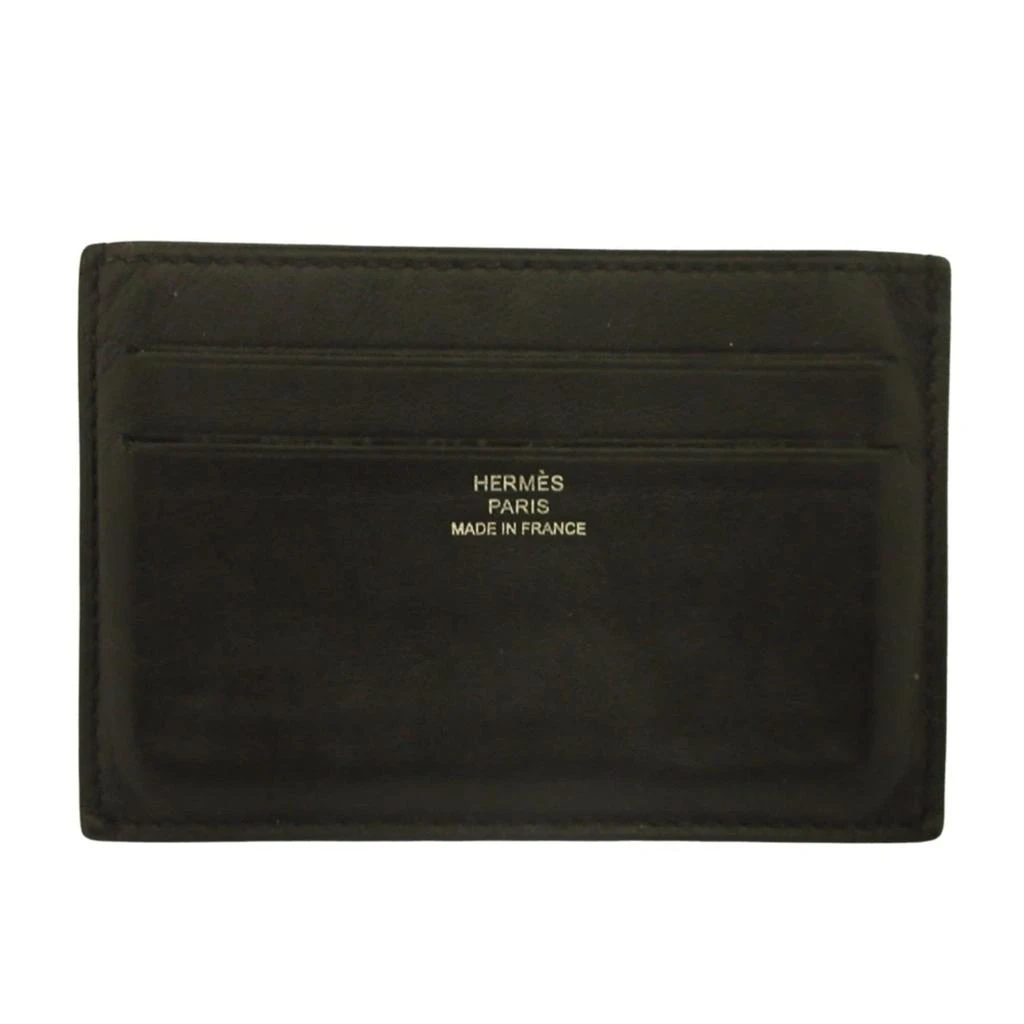 Hermes Leather Silk Card Case (Pre-Owned)