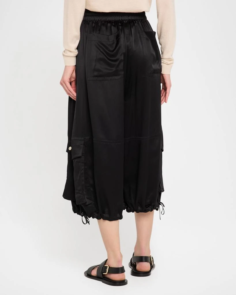 CO Braies Silk Wide-Leg Crop Cargo Pants 3