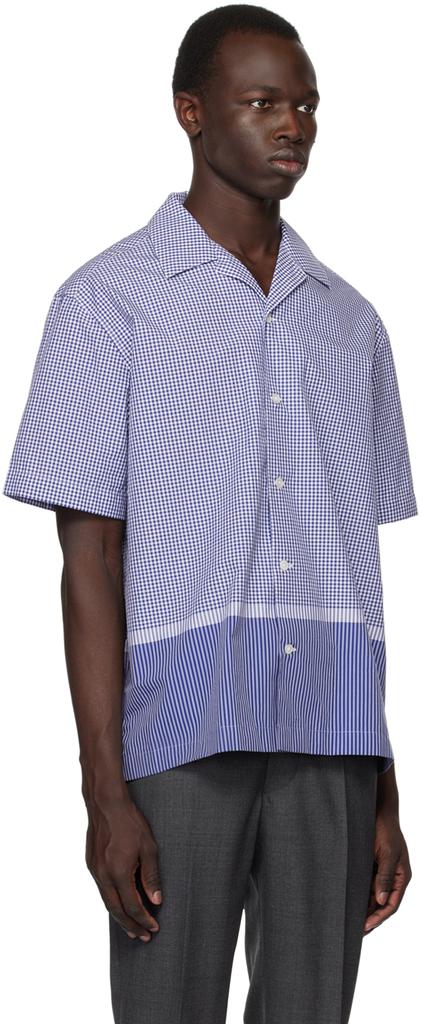 Dunhill Blue & White Check Shirt