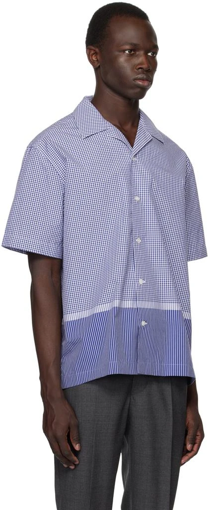 Dunhill Blue & White Check Shirt 2