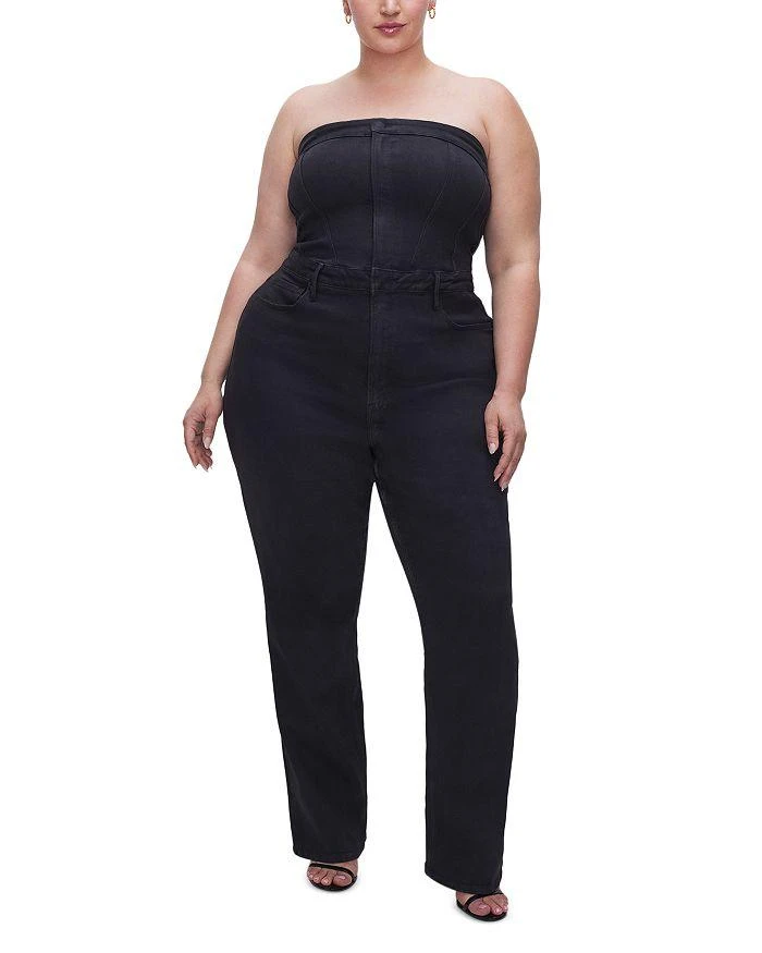 Good American Tube Denim Jumpsuit 5