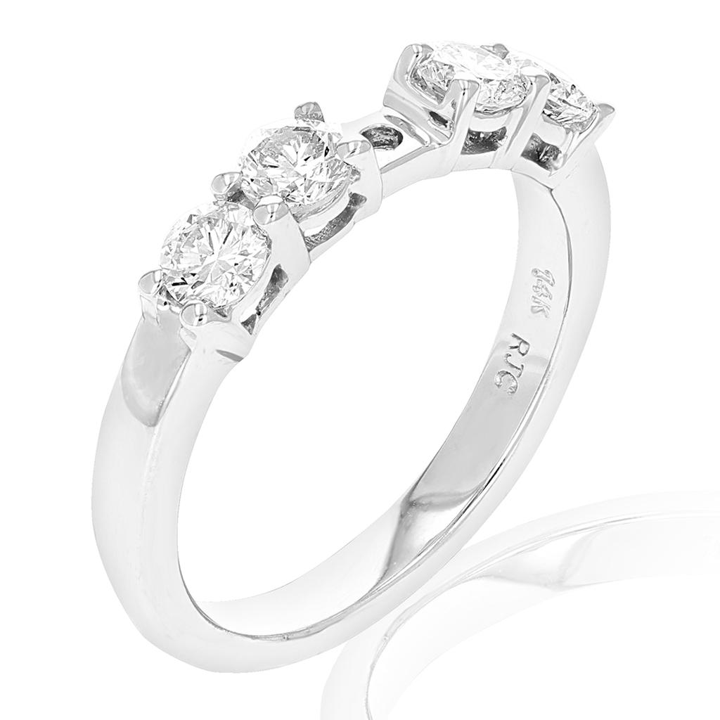 Vir Jewels 0.80 cttw Semi Mount Diamond Engagement Ring 14K White Gold Round Bridal