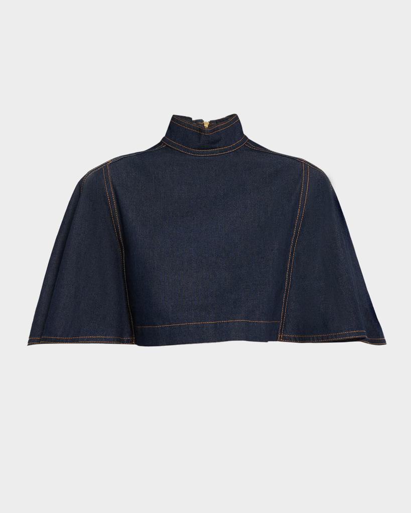 Zimmermann Hypnotic Denim Capelet - Jackets - Free Shipping