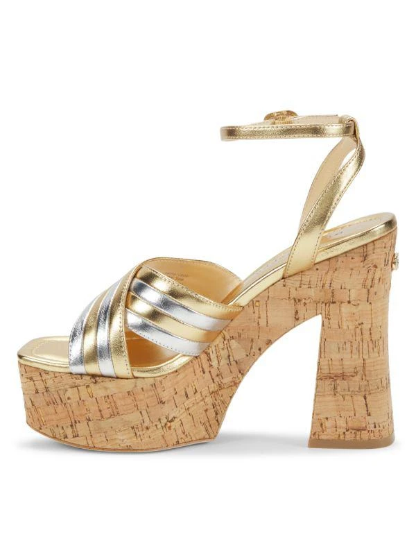 Dee Ocleppo Havana 127MM Leather Platform Sandals 4