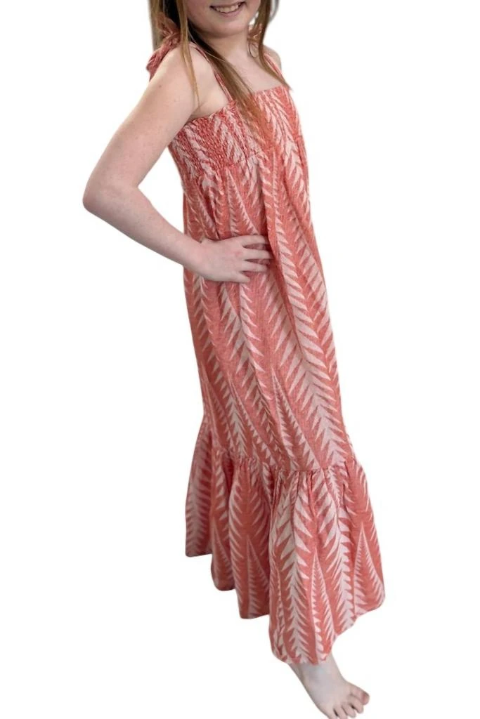 Pearl and Caviar Finikas Dress In Mandarin Orange