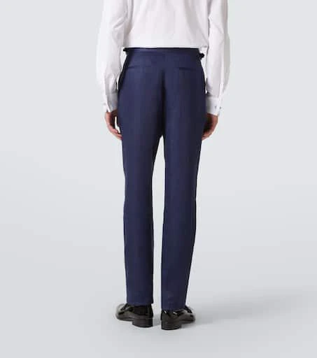 Brunello Cucinelli Double-breasted linen tuxedo 6