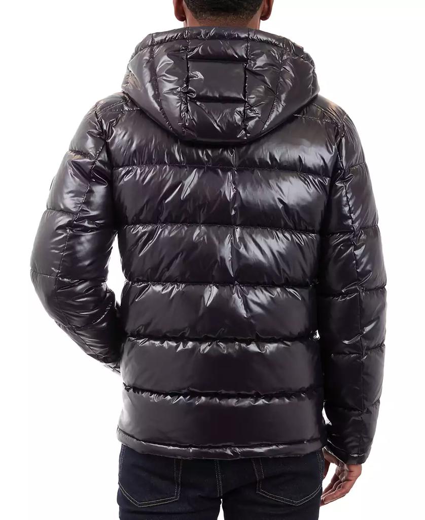 ブルゾン Michael Kors Hooded High Shine Down Jackets Michael Kors Women's Hooded Shine Packable Down Puffer Coat