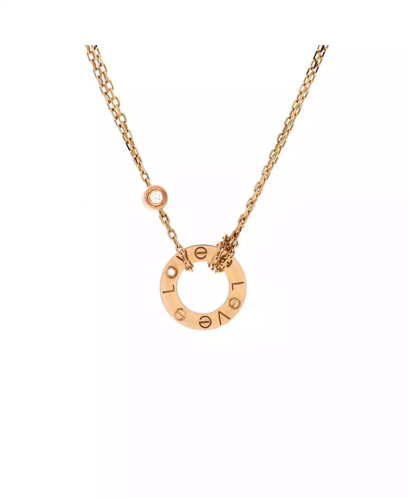 Cartier 2 Diamonds Love Pendant Necklace