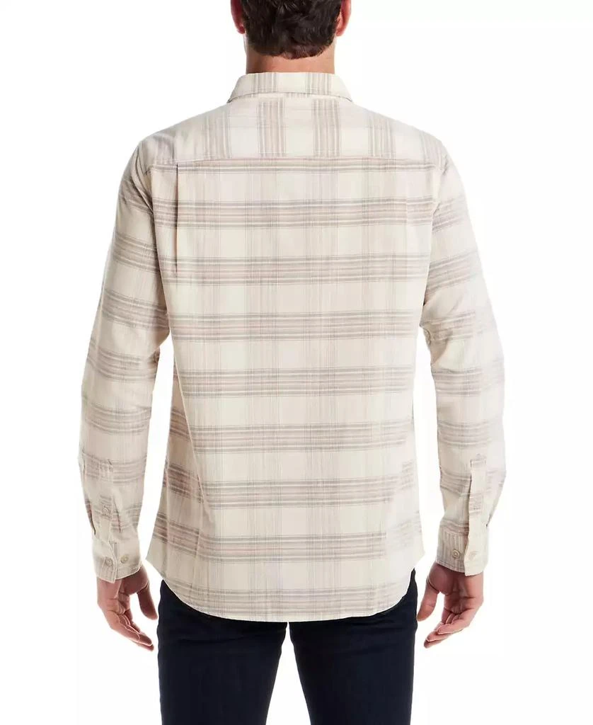 Weatherproof Vintage Men's Plaid Long Sleeve Corduroy Shirt 4
