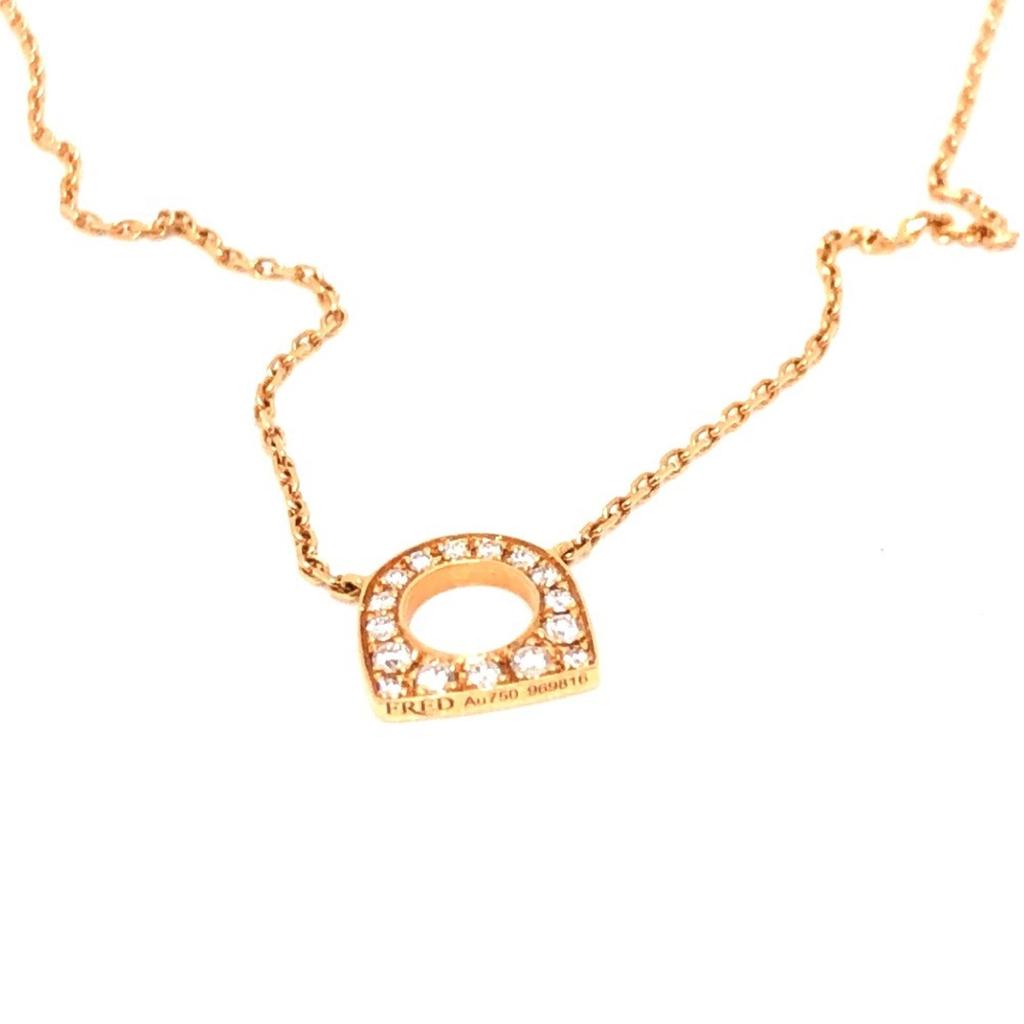 Fred F pink (18K) Necklace (Pre-Owned)