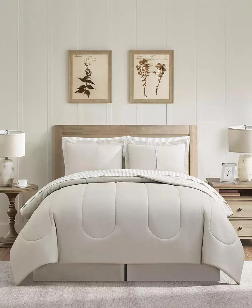 Sunham Neutral Damask 8-Pc. Comforter Set 3
