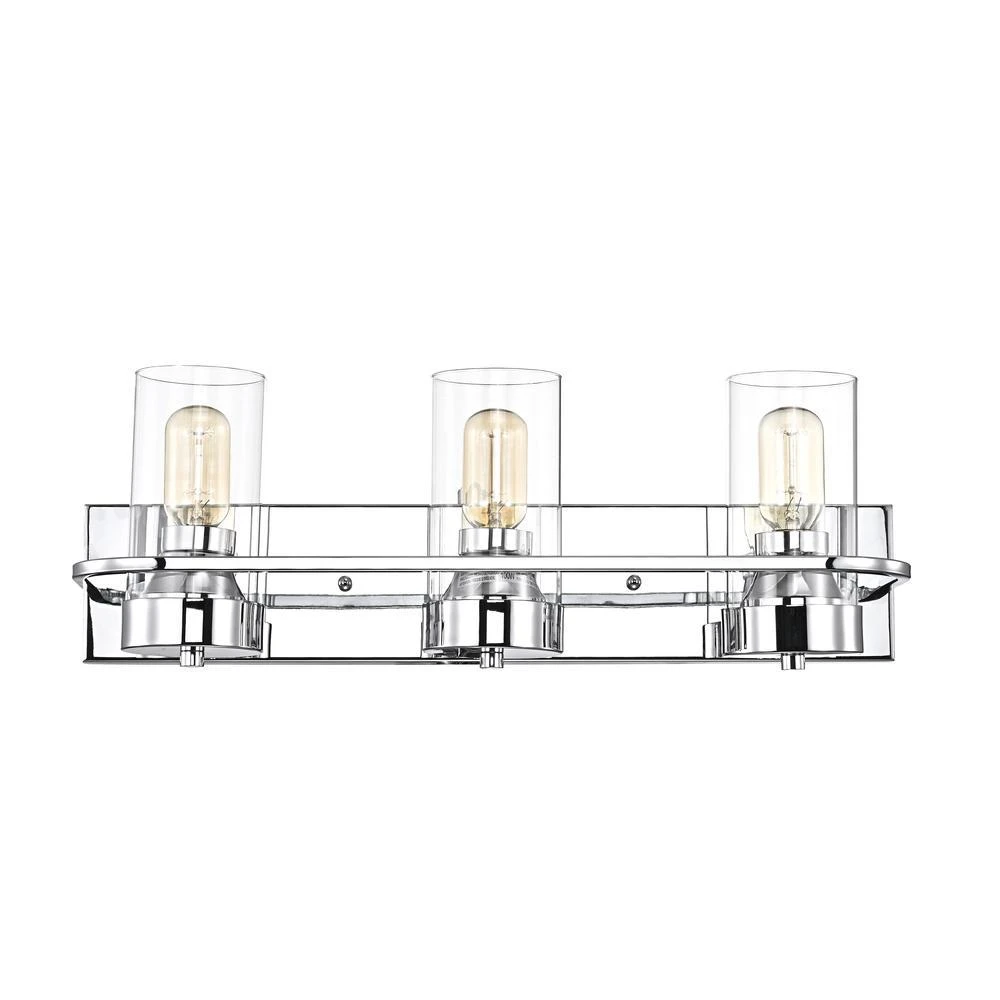 ChloeLighting RAELYN Contemporary 3 Light Chrome Bath Vanity Fixture 22" Width 2