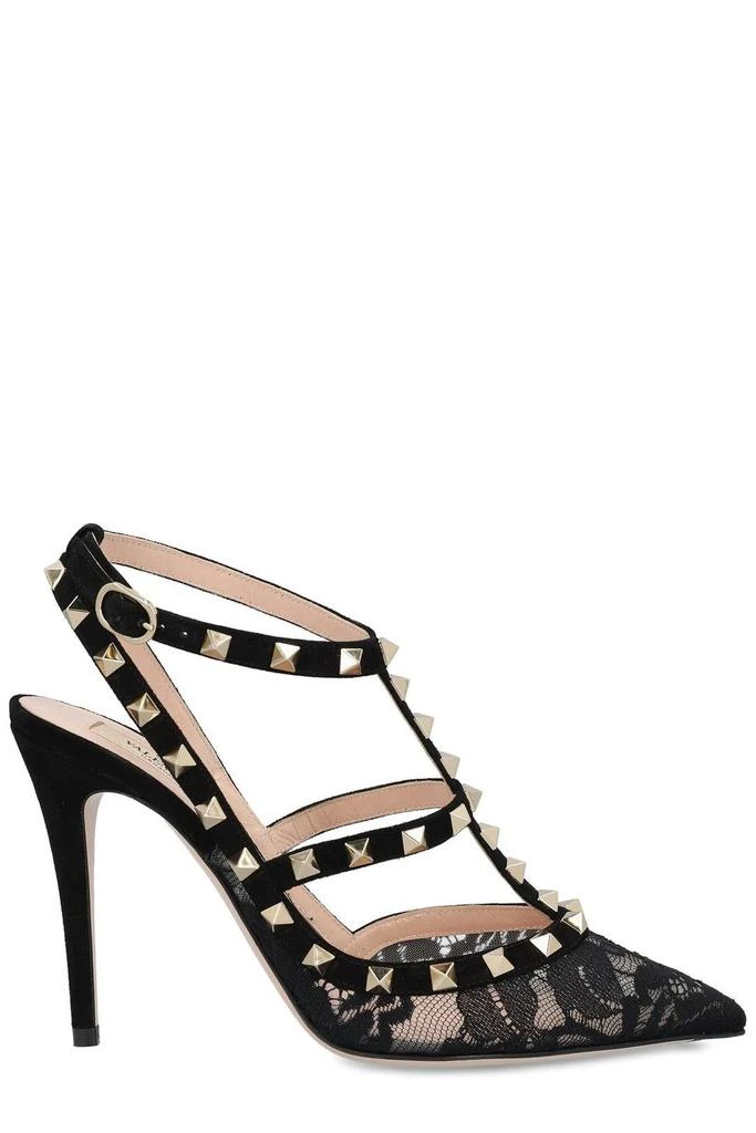 Valentino Valentino	Garavani Rockstud Pointed Toe Lace Pumps 1