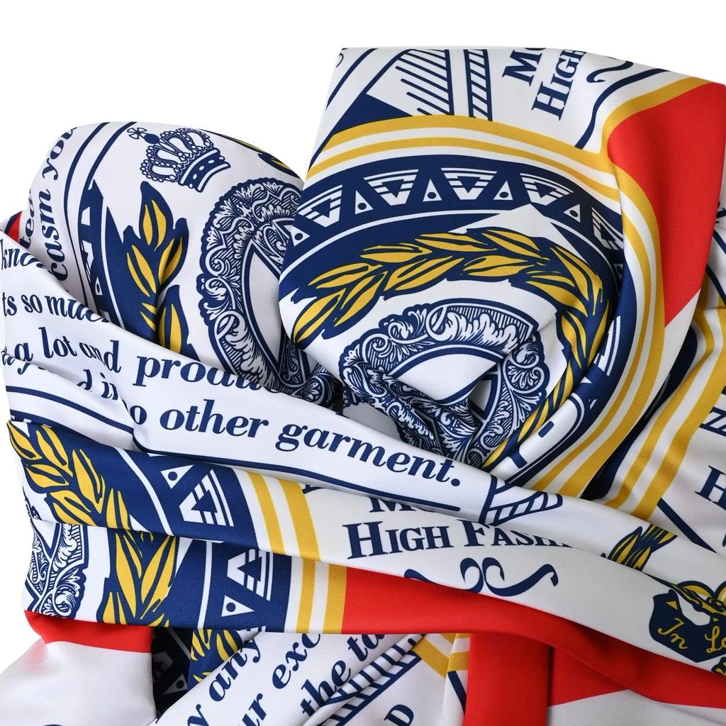 Moschino Couture Budweiser Printed Mini Bustier Dress in Multicolor Polyester 5