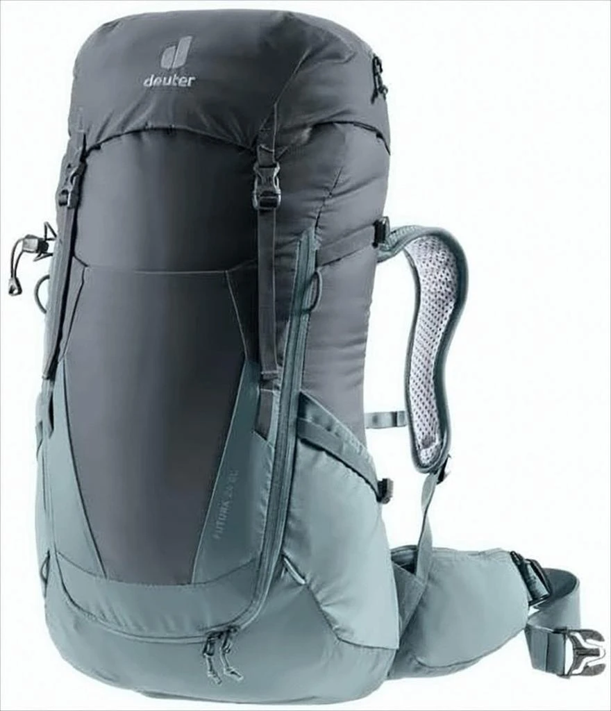 Deuter Structured Grey Backpack With Adjustable Padded Straps