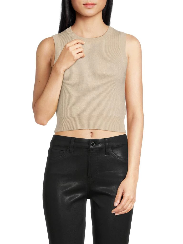 Brunello Cucinelli Ribbed Cashmere Crop Sweater 1