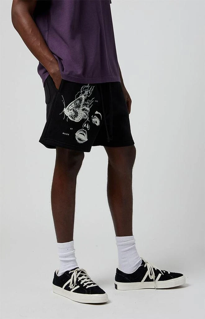 PacSun Life Of Bliss Fleece Volley Sweat Shorts 4