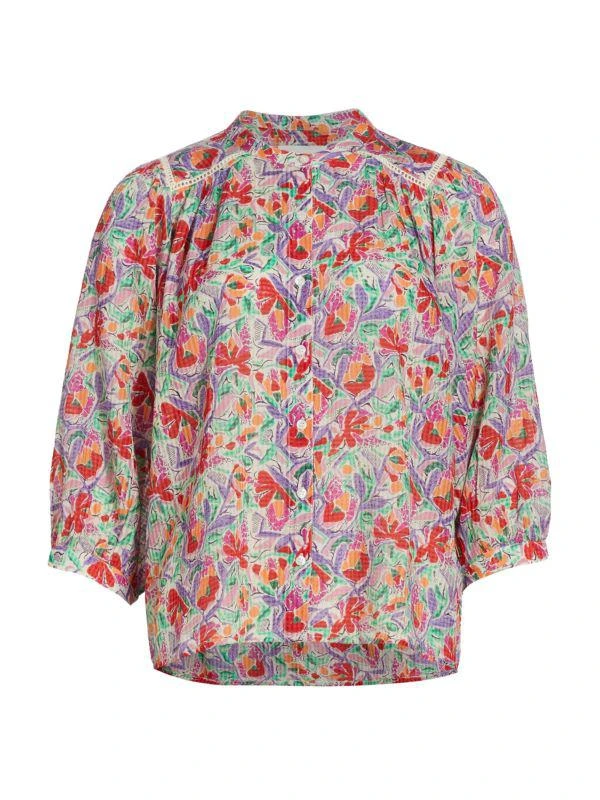 ba&sh Amedee Boxy Floral Top 5