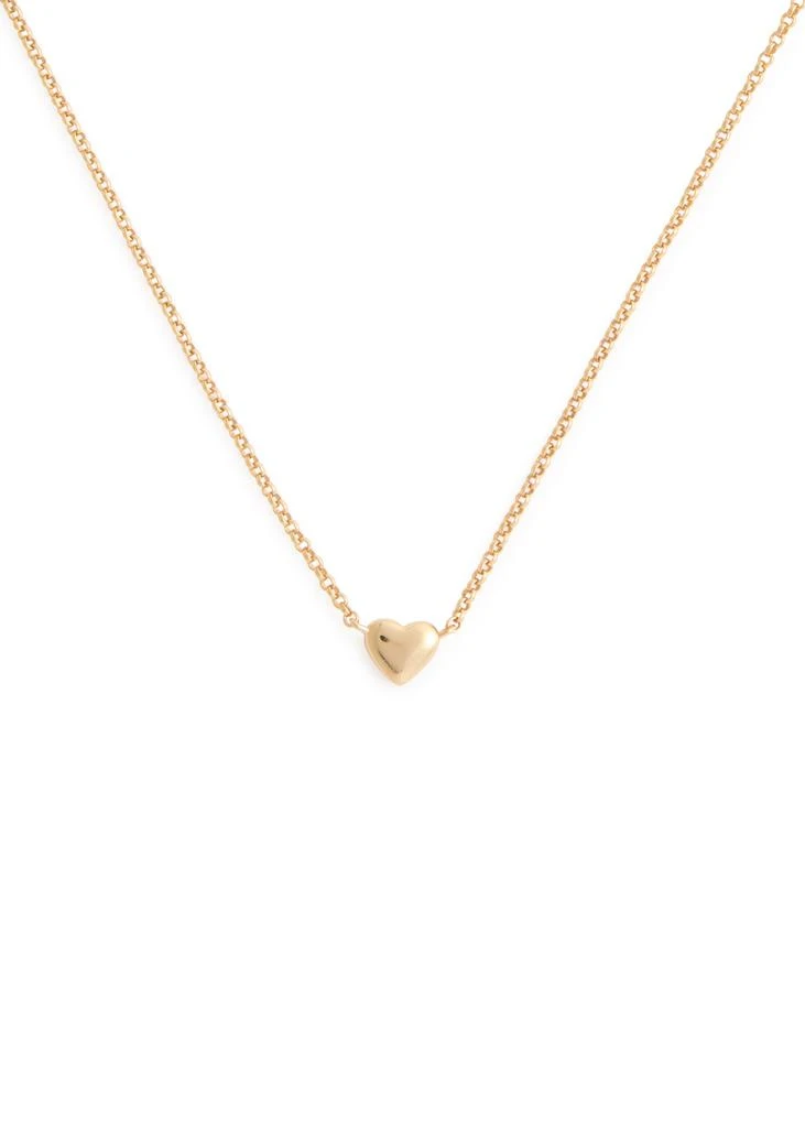 ASTRID & MIYU Heart Charm 18kt gold-plated necklace 1