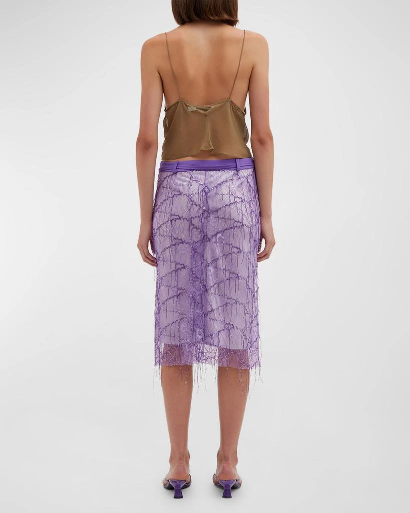 Christopher Esber Beaded Ivy Lace Skirt 3