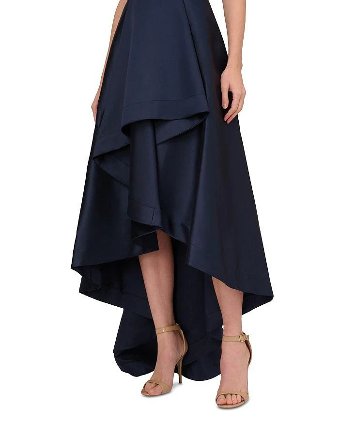 Adrianna Papell Mikado High Low Gown 4