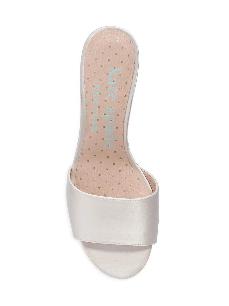 Kate Spade Love Satin Sculptural-Heel Mules 5