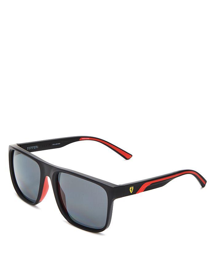 Ferrari Polarized Square Sunglasses, 59mm